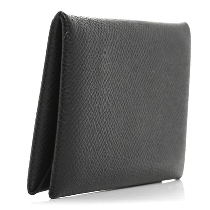Hermes Epsom Calvi Card Case Black 3 of 10
