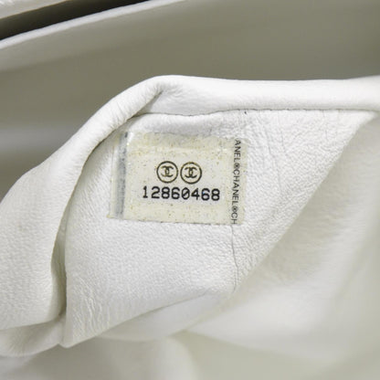 Chanel Washed Caviar Maxi Flap White 10 of 12