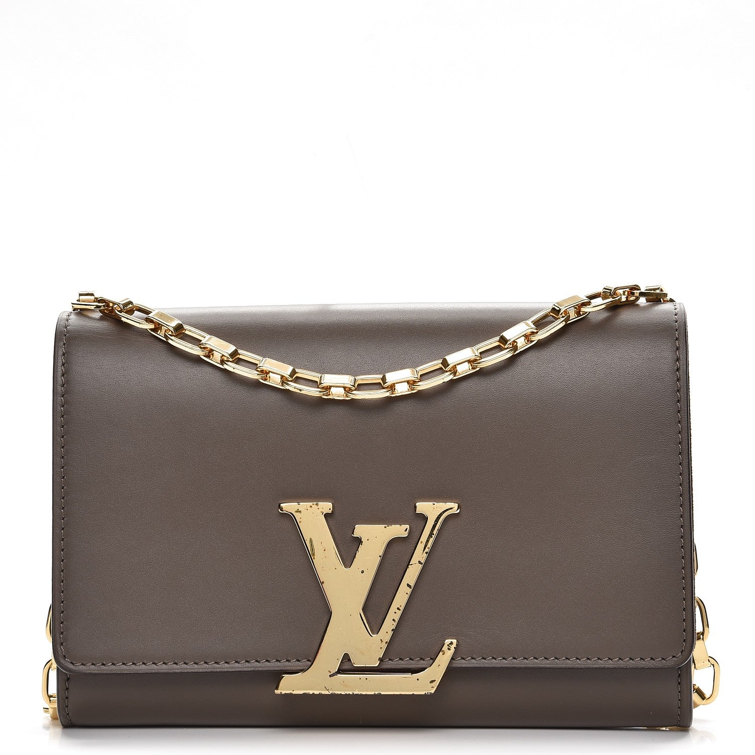 Louis Vuitton Calfskin Chain Louise GM Granit 1 of 8
