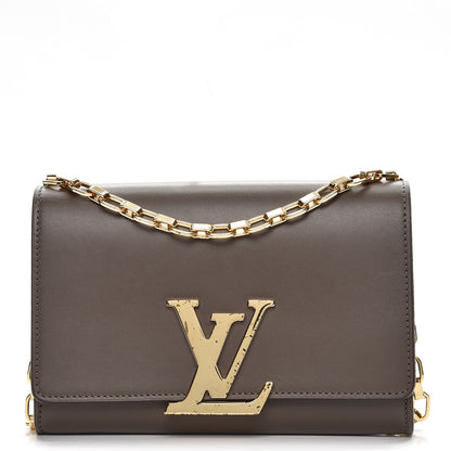 Louis Vuitton Calfskin Chain Louise GM Granit 1 of 8