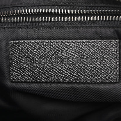 Burberry Nylon Jacquard Beat Check Sundorine Messenger Bag Black 5 of 10