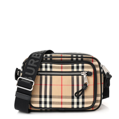 Burberry Vintage Check Calfskin Small Camera Bag Archive Beige 1 of 11