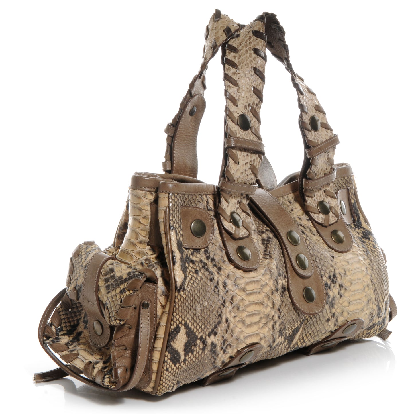 Python Silverado Tote Beige