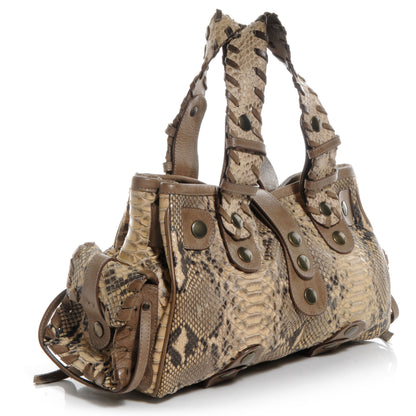 Chloe Python Silverado Tote Beige 3 of 7