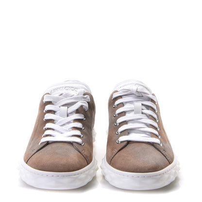 Jimmy Choo Suede Diamond Sneaker 37 Mocha 4 of 8