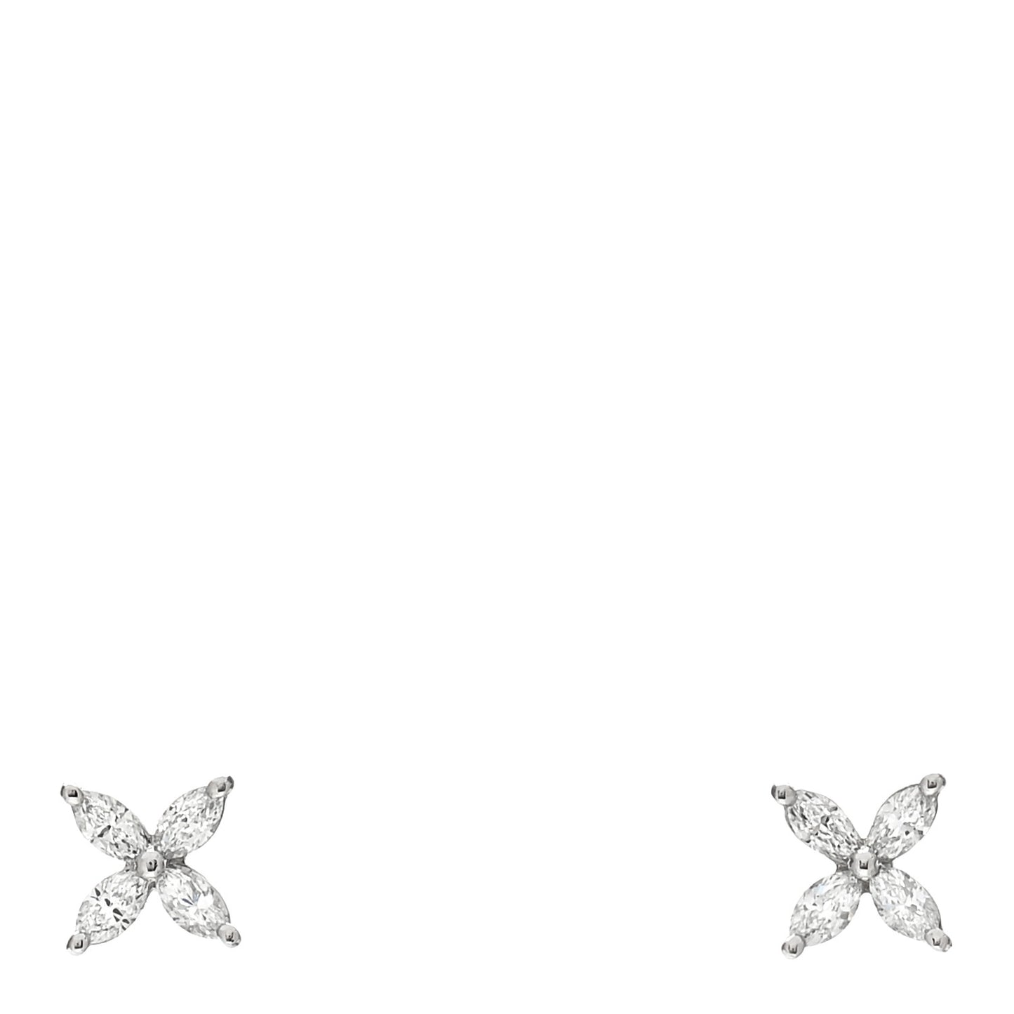 Platinum Diamond .19ct Mini Victoria Earrings