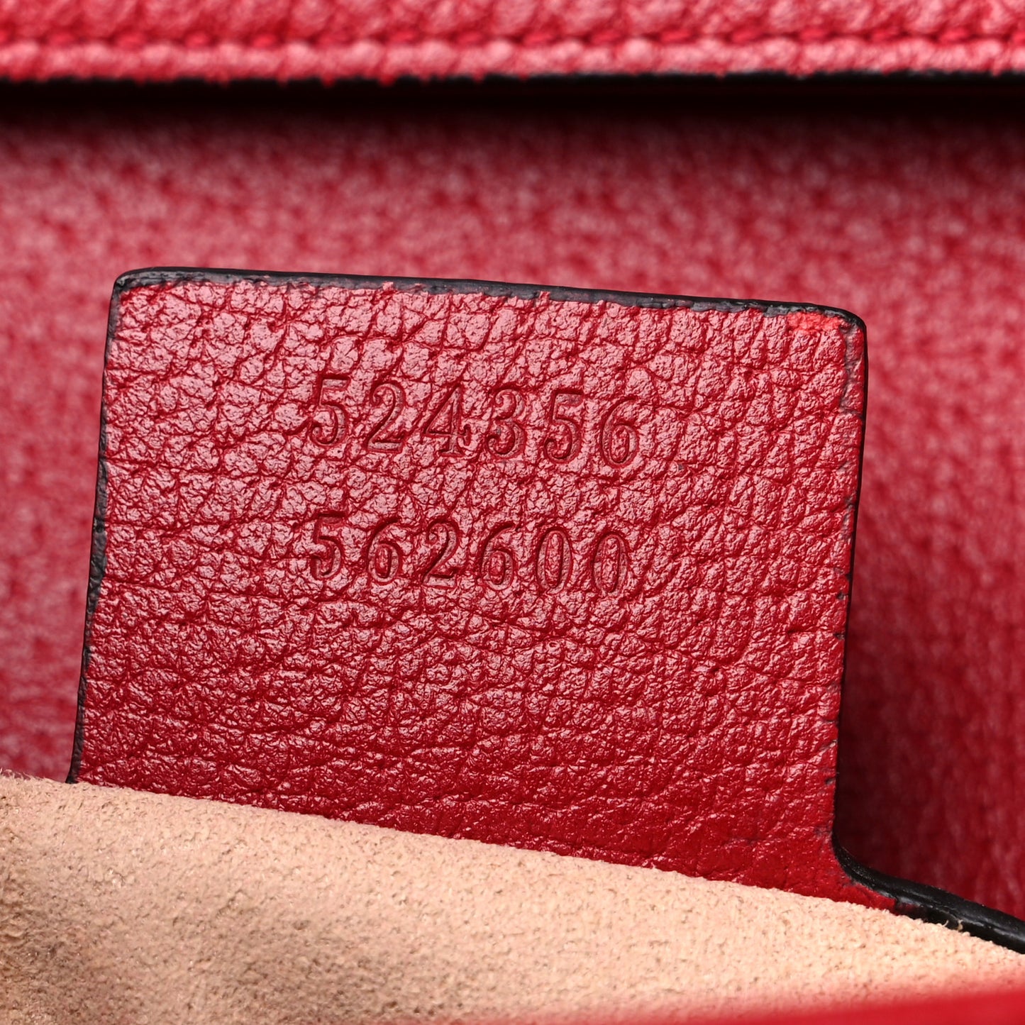 GG Supreme Monogram Medium Queen Margaret Shoulder Bag Red