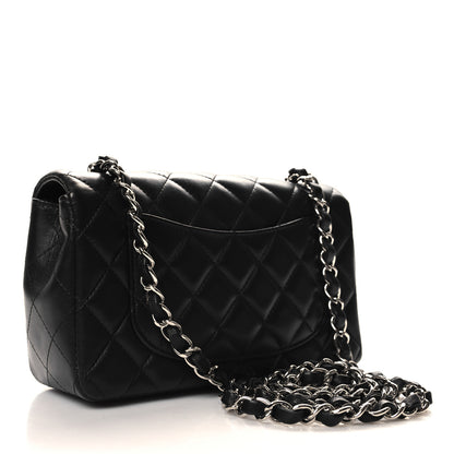 Chanel Lambskin Quilted Mini Rectangular Flap Black 3 of 11