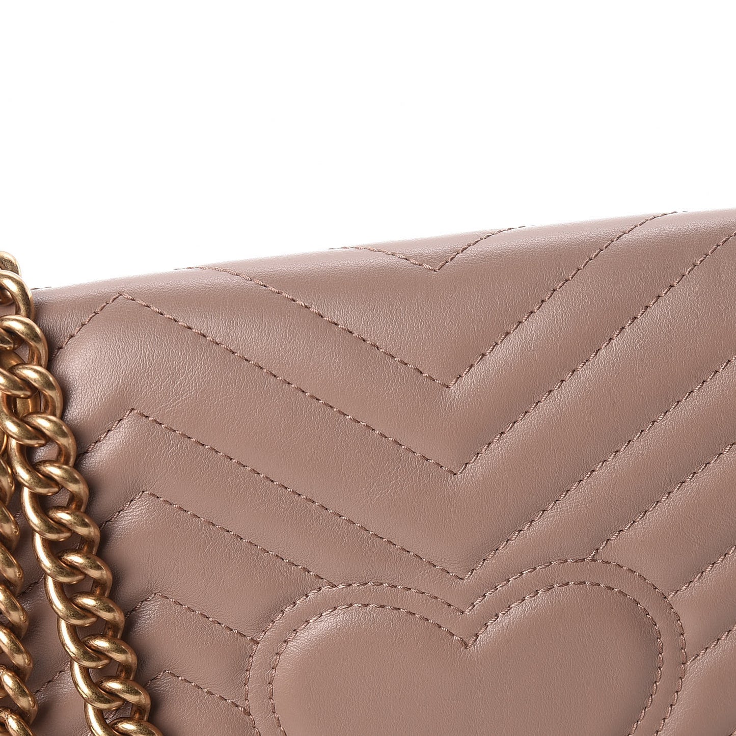 Calfskin Matelasse Small GG Marmont Shoulder Bag Porcelain Rose