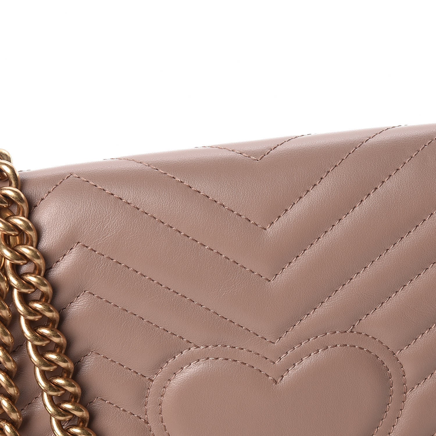 Gucci Calfskin Matelasse Small GG Marmont Shoulder Bag Porcelain Rose 11 of 11