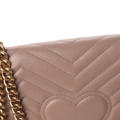 Gucci Calfskin Matelasse Small GG Marmont Shoulder Bag Porcelain Rose 11 of 11