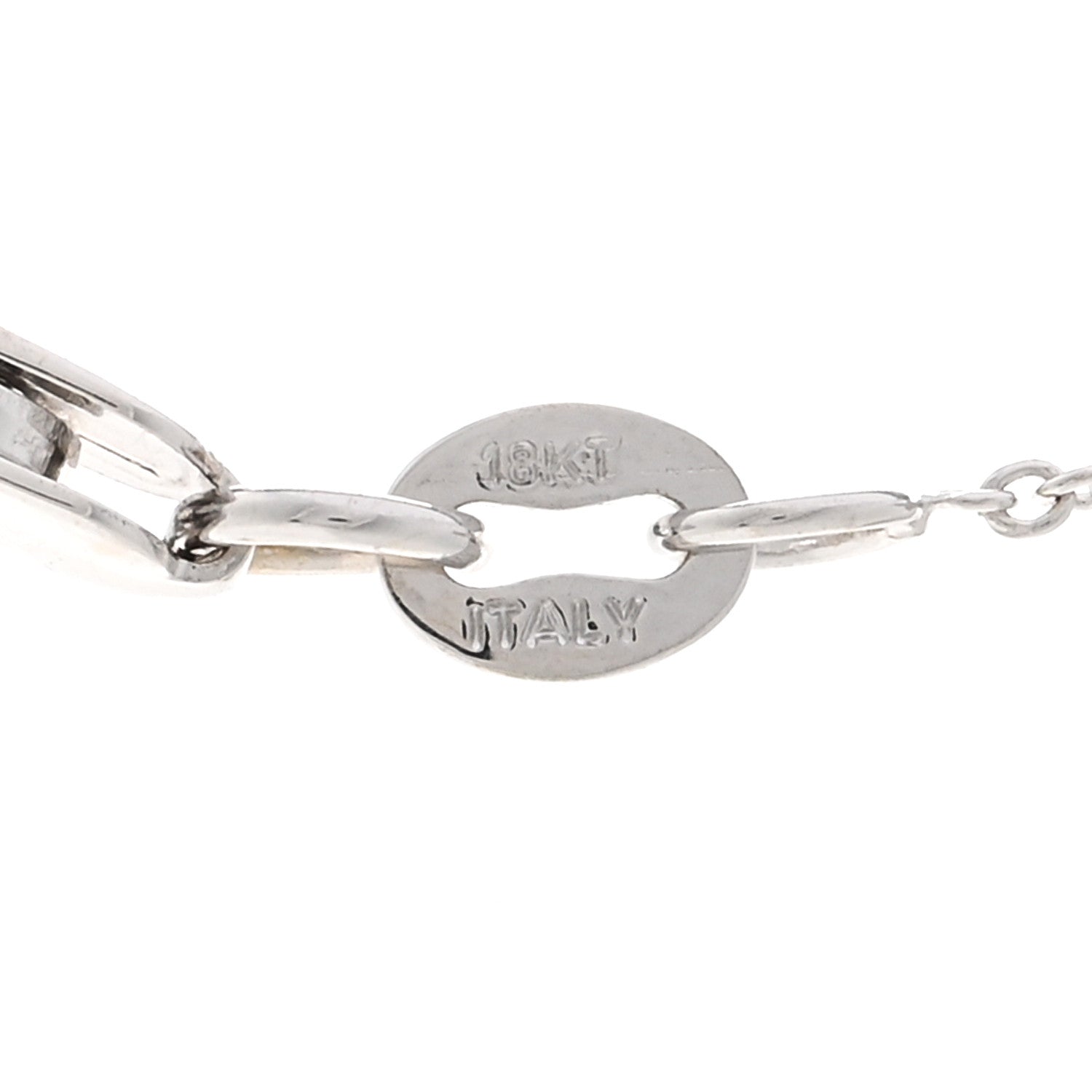 Roberto Coin 18K White Gold Diamond .50ct Diamonds by the Inch Pendant Necklace 4 of 5
