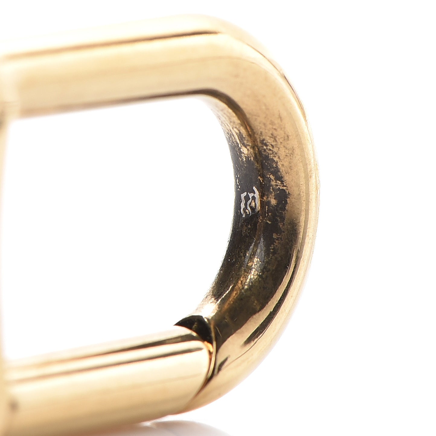 Metal Pochette Extender Key Ring Chain Gold