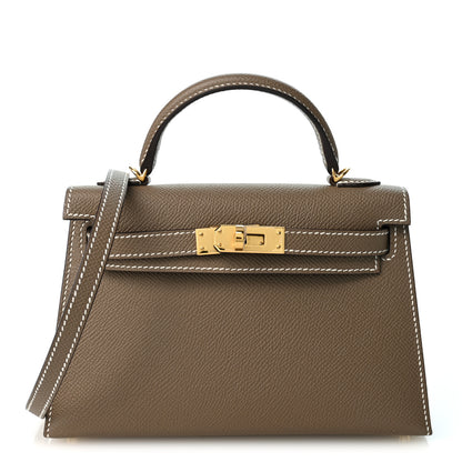 Hermes Epsom Mini Kelly Sellier 20 Etoupe 1 of 10