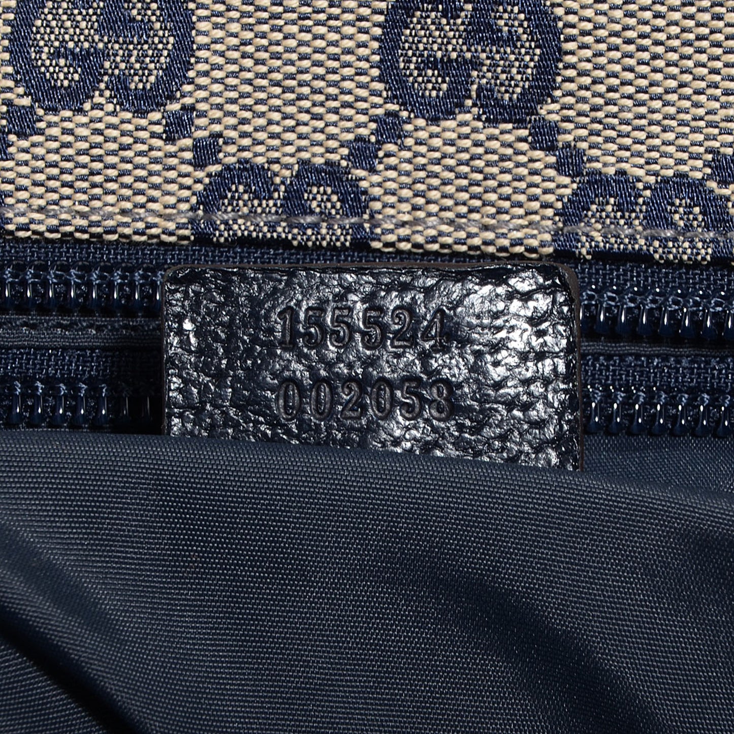 Monogram Web Large Diaper Tote Navy