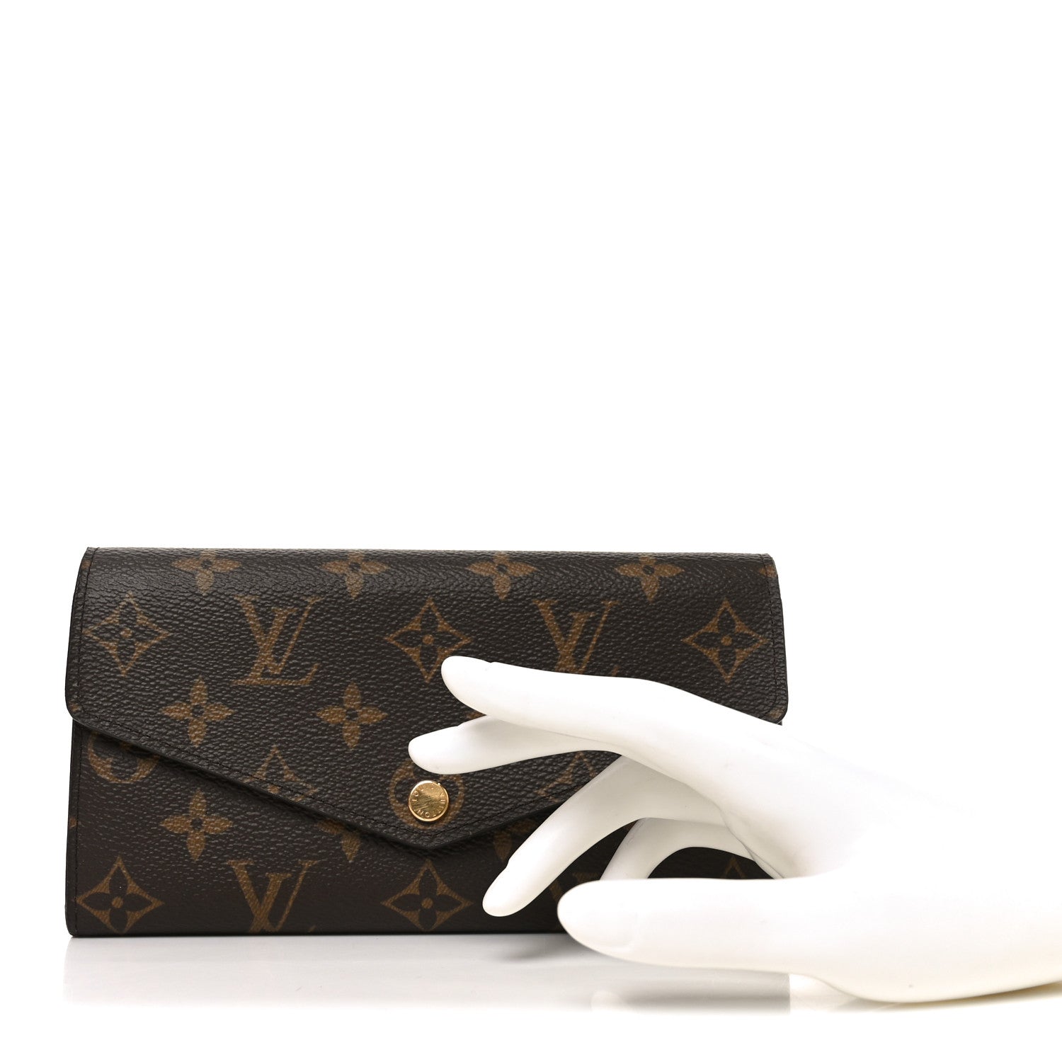 Louis Vuitton Monogram Sarah Wallet NM  Coquelicot 2 of 7