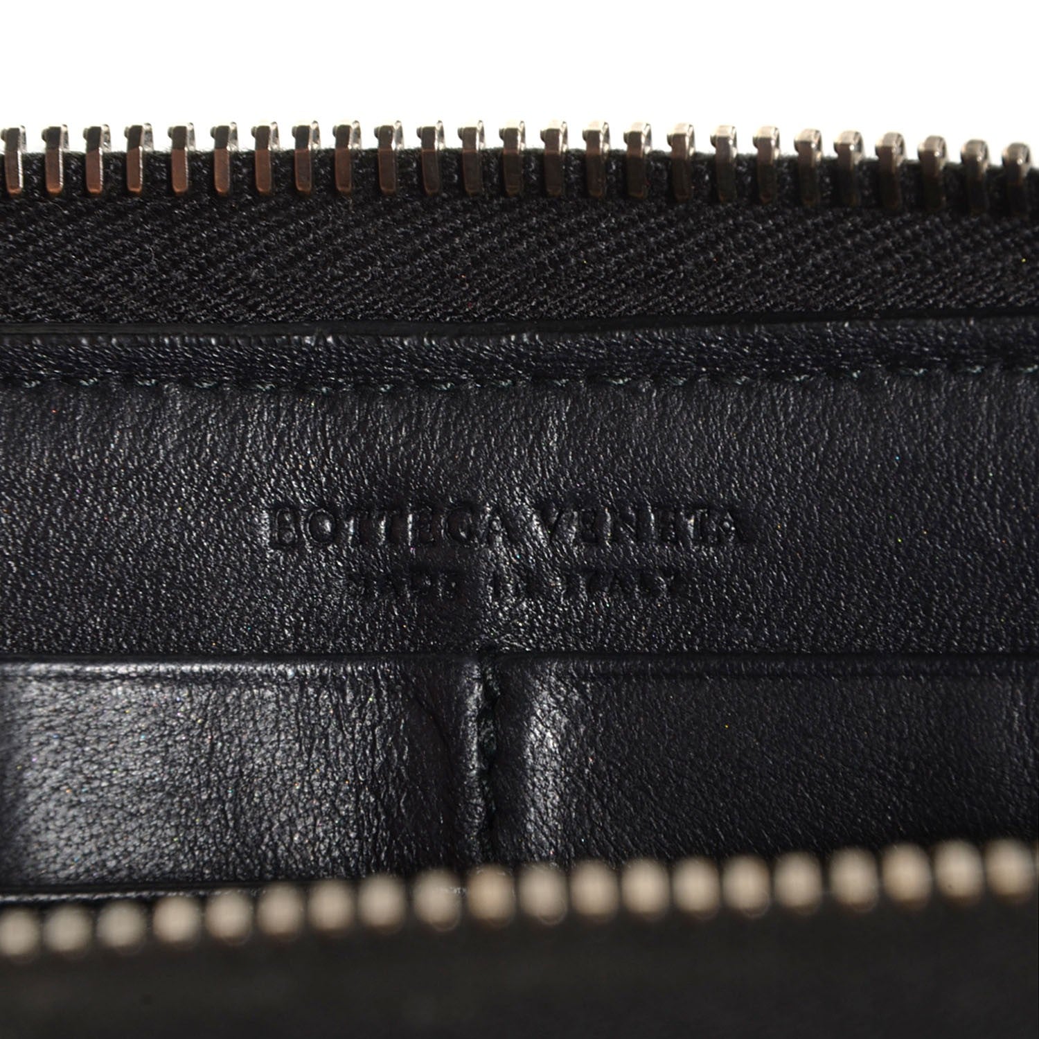 Bottega Veneta Nappa Intrecciato Zip Around Wallet Black 6 of 8
