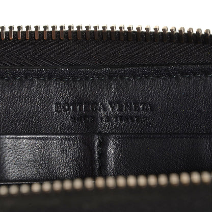 Bottega Veneta Nappa Intrecciato Zip Around Wallet Black 6 of 8