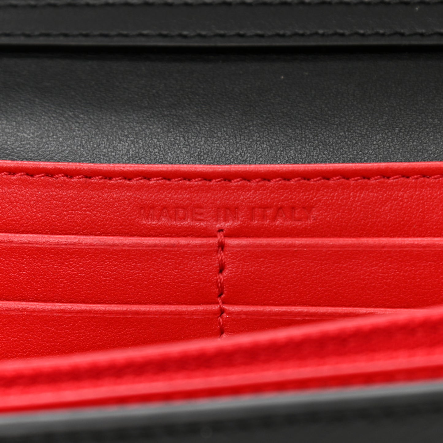 Grained Calfskin Spikes Loubinthesky Paloma Wallet On Chain Black Multimetal