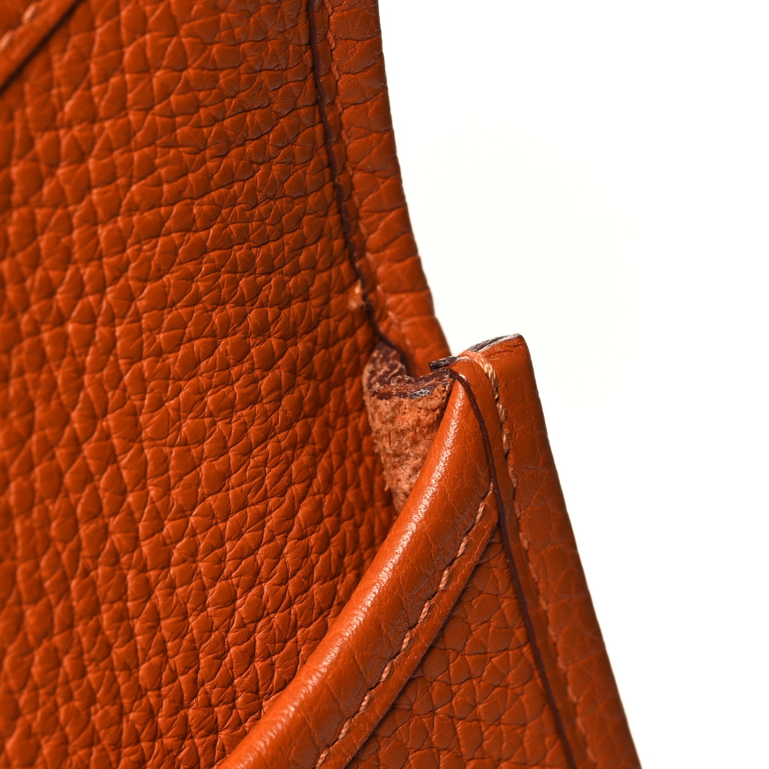Hermes Taurillon Clemence Evelyne II PM Orange 12 of 12