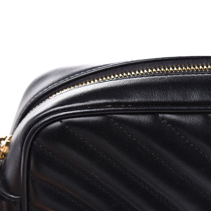 Saint Laurent Calfskin Matelasse Monogram Lou Camera Bag Black 10 of 13