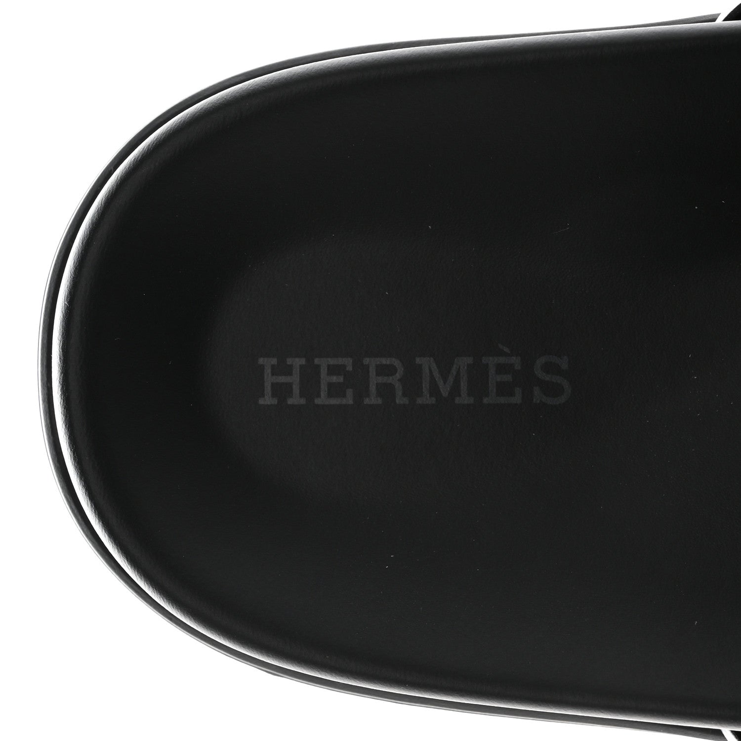 Hermes Calfskin Womens Chypre Sandals 37 Black 7 of 9