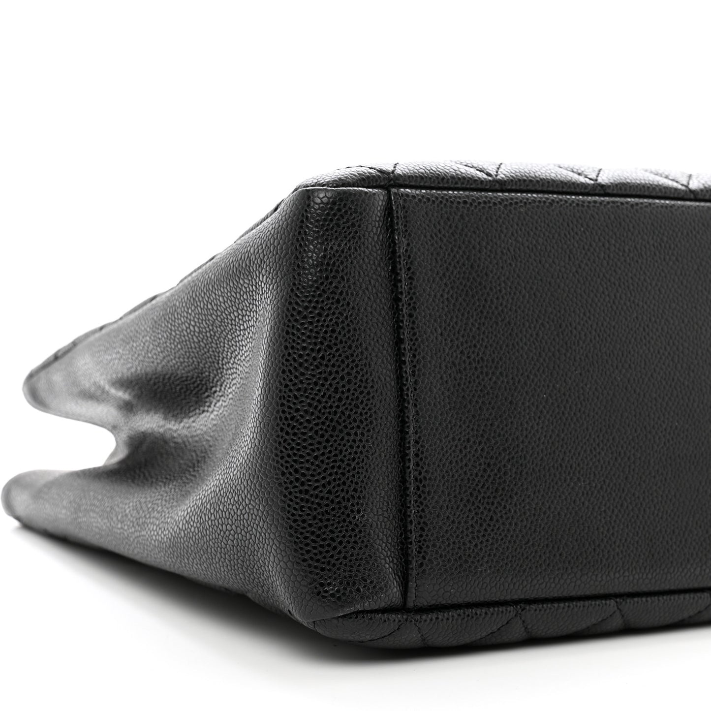 Caviar Quilted Grand Shopping Tote GST Black