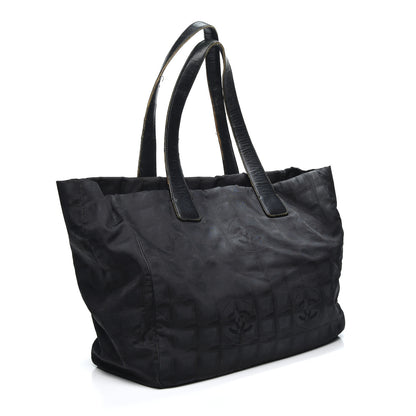 Chanel Nylon Large Travel Tote Black 2 of 12