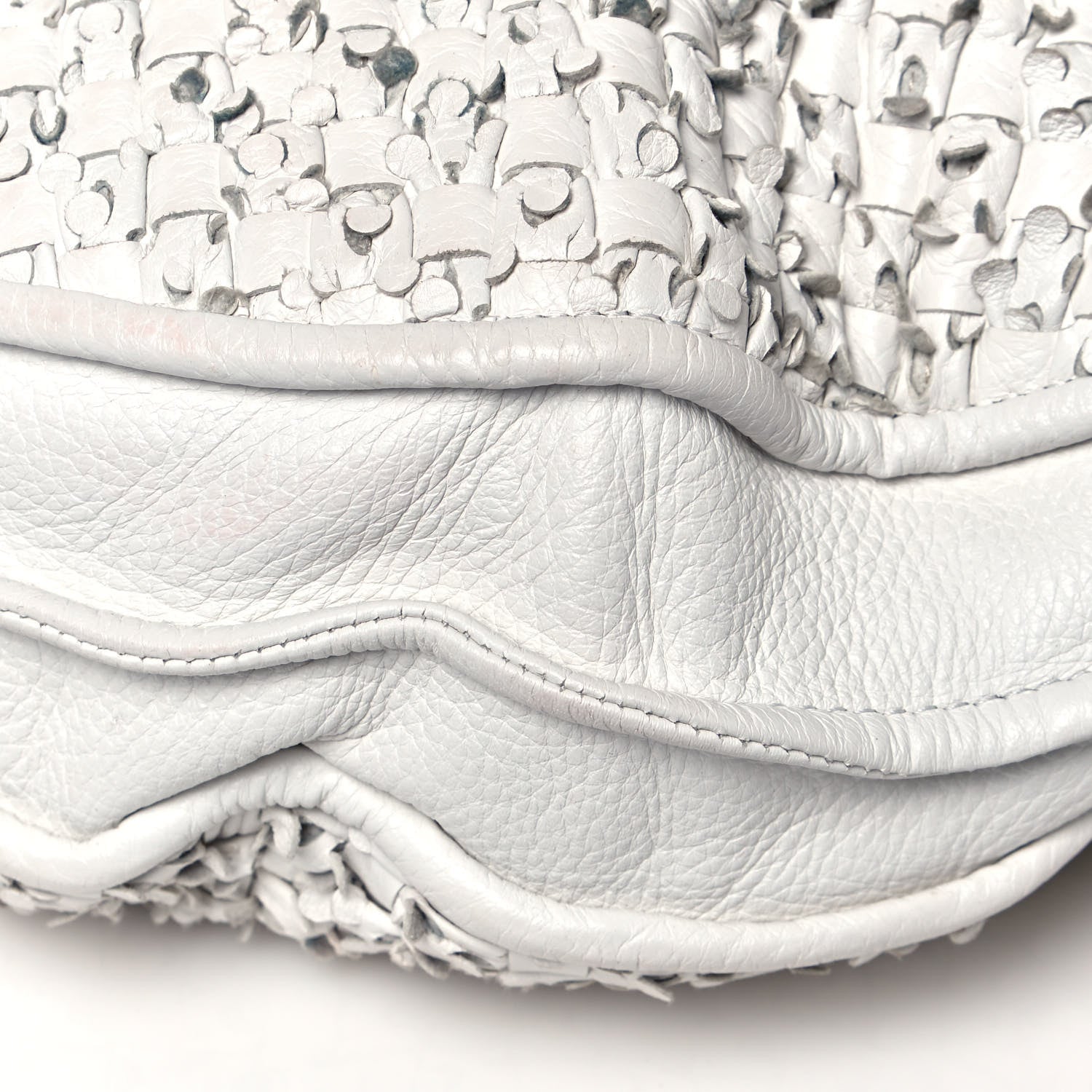 Bottega Veneta Nappa Intrecciato Large Loop Hobo White 12 of 16
