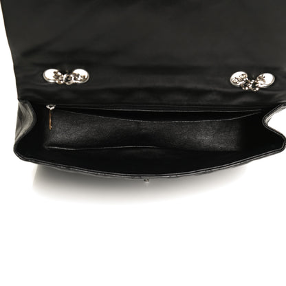 Chanel Lambskin Quilted Jumbo Flap Bijoux Chain Black 4 of 10