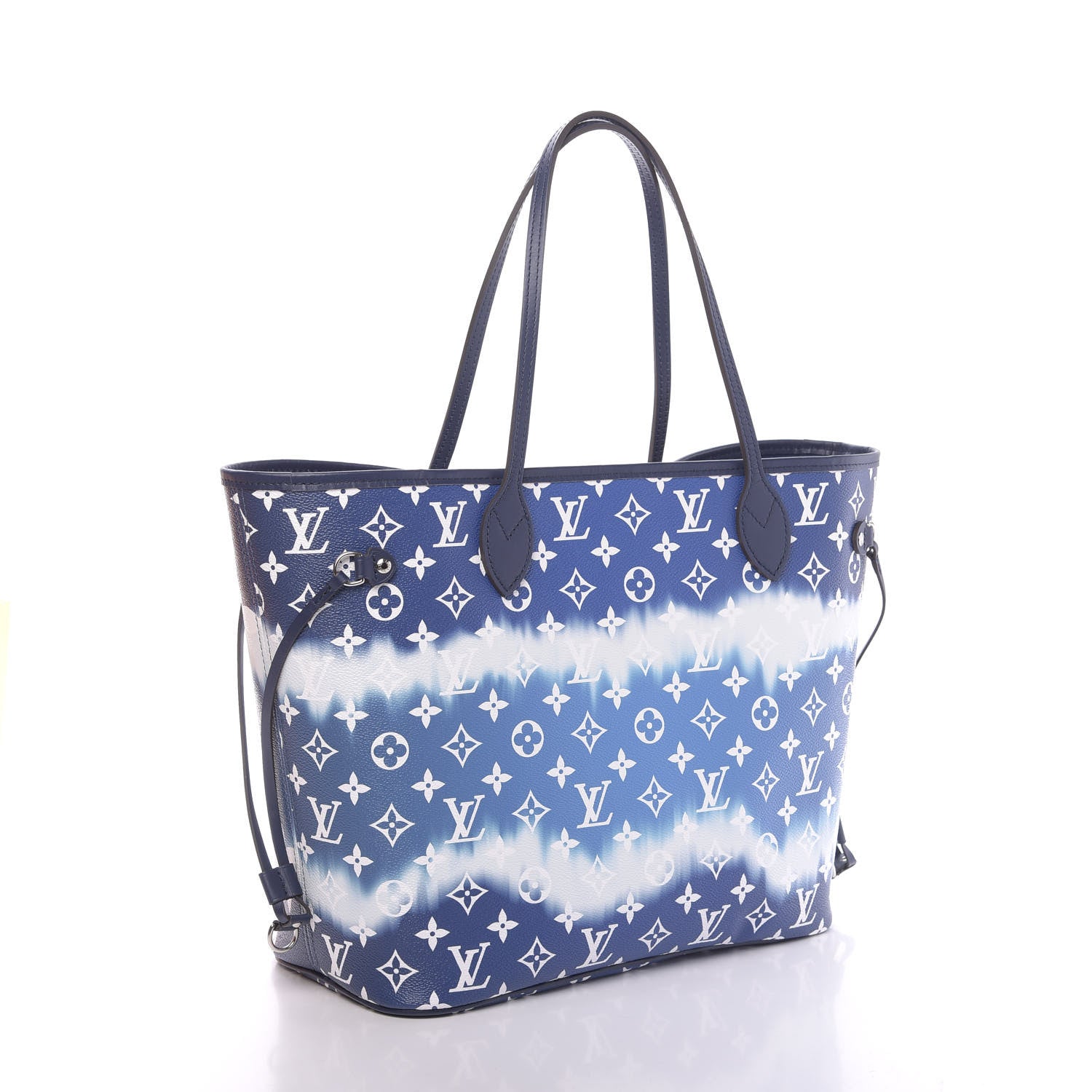 Louis Vuitton Monogram Escale Neverfull MM Blue 3 of 13