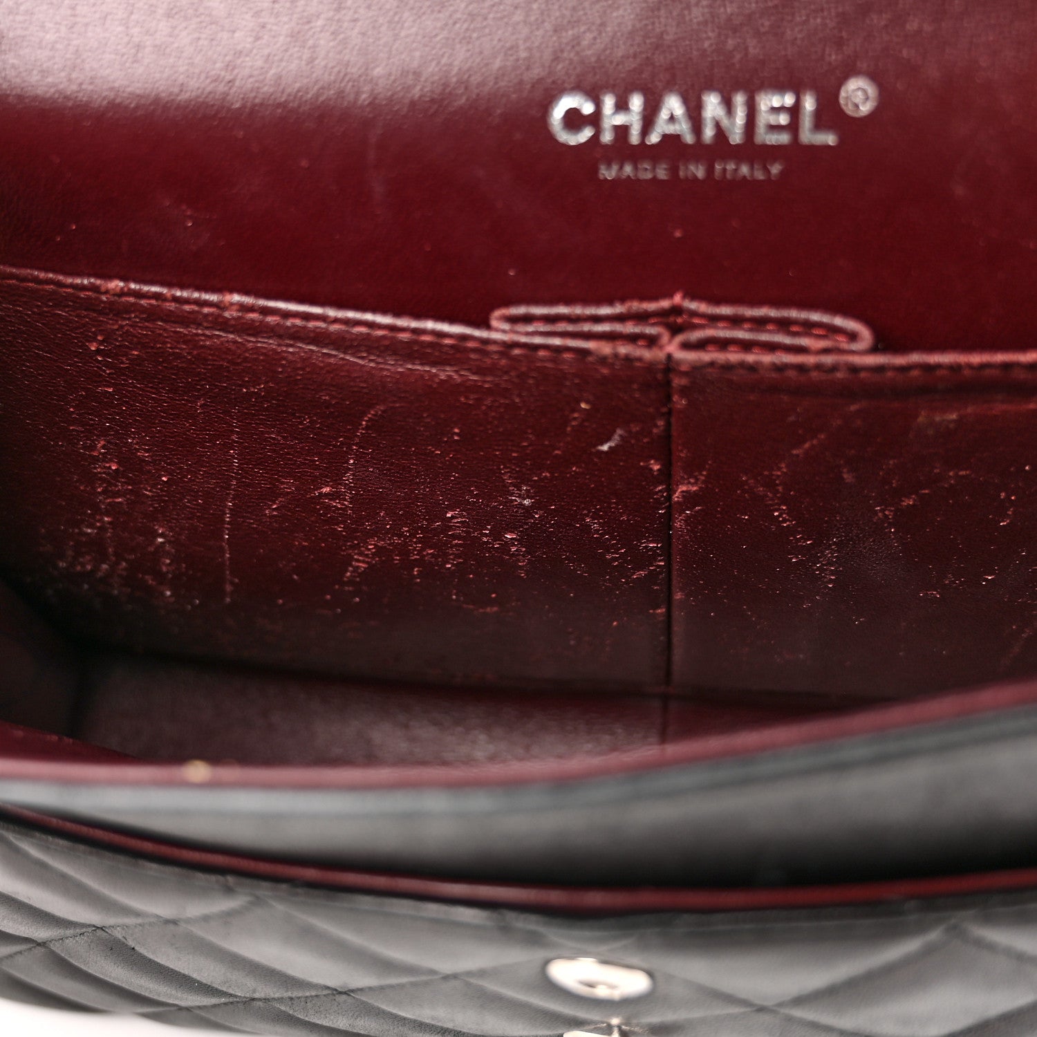 Chanel Lambskin Quilted Jumbo Double Flap Black 15 of 18