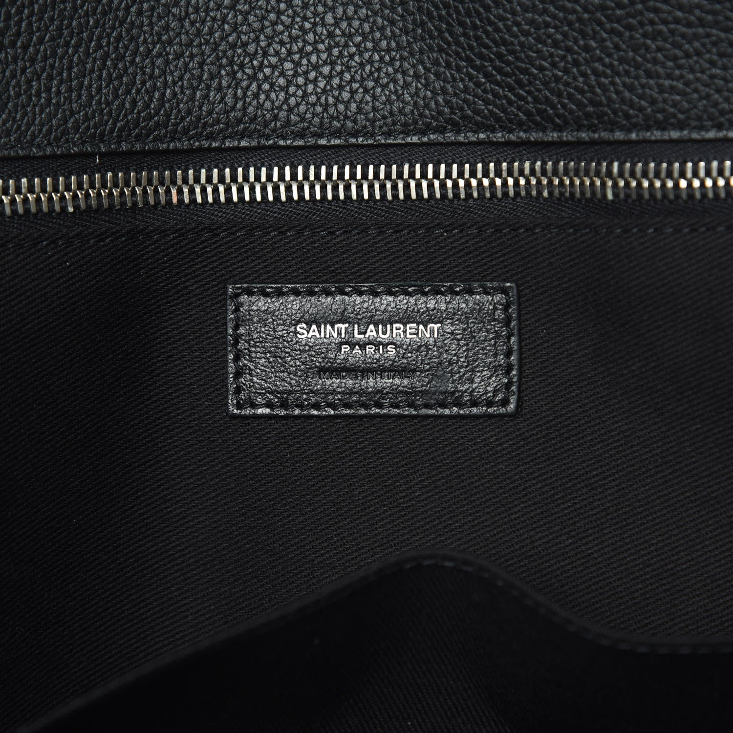 Saint Laurent Grained Calfskin 48H Sac De Jour Duffle Black 6 of 10