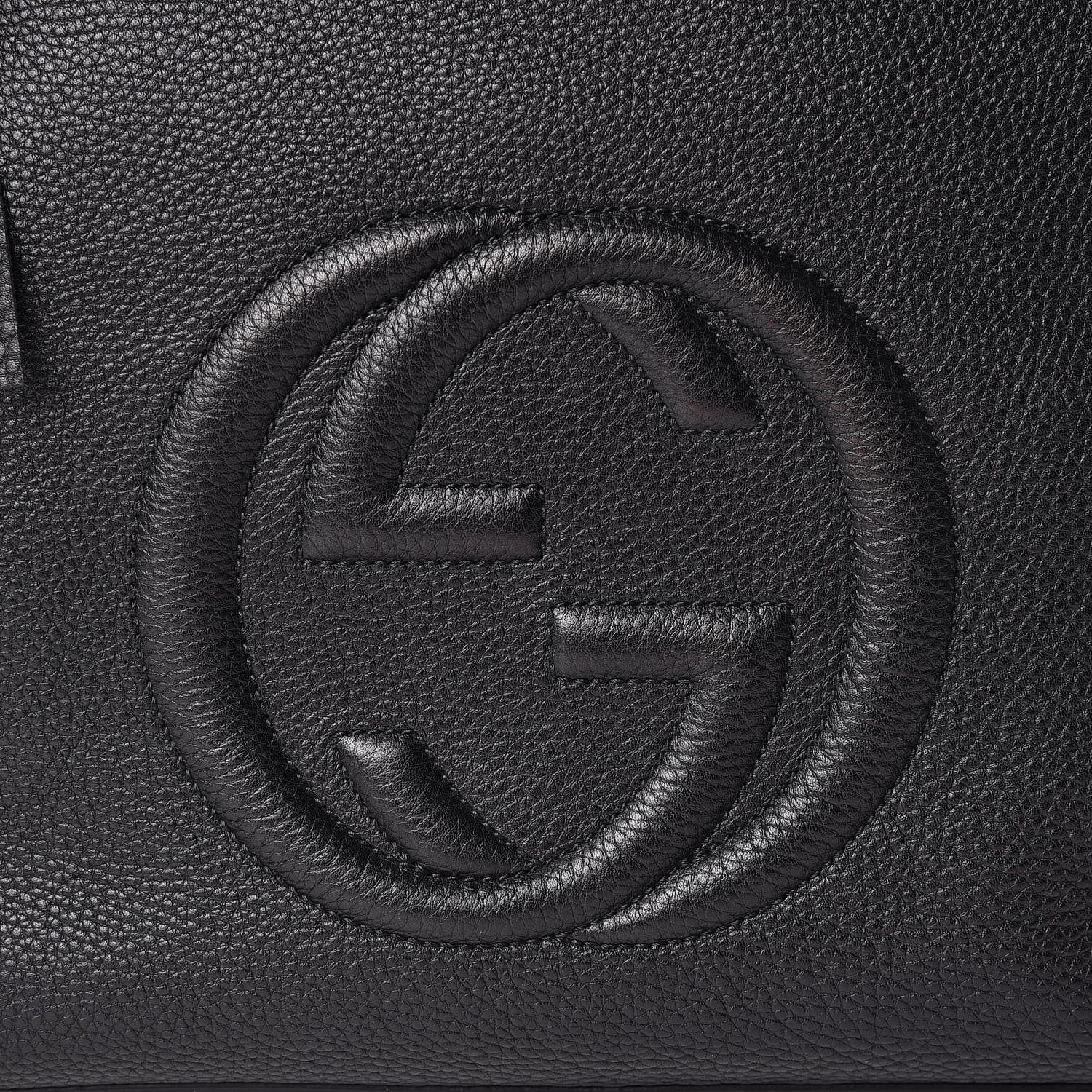 Gucci Pebbled Calfskin Large Soho Hobo Black 14 of 14