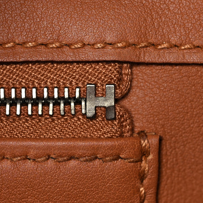 Hermes Swift Epsom Tressage Birkin 30 Gold Bleu de Nord Bleu Indigo 22 of 34