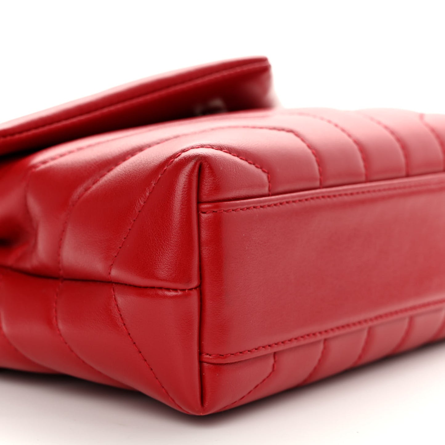 Calfskin Y Quilted Monogram Toy Loulou Crossbody Bag Rouge Eros