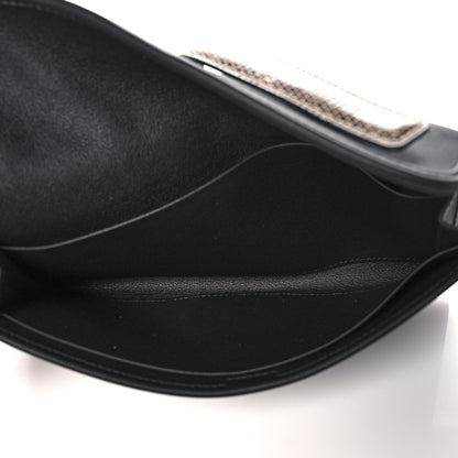 Hermes Swift Lizard Jige Touch Duo Clutch Black Ombre 6 of 13