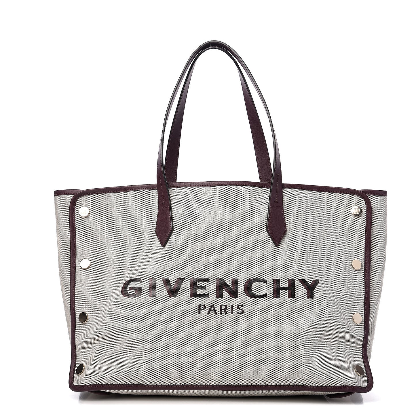 Canvas Medium Bond Shopper Tote Aubergine