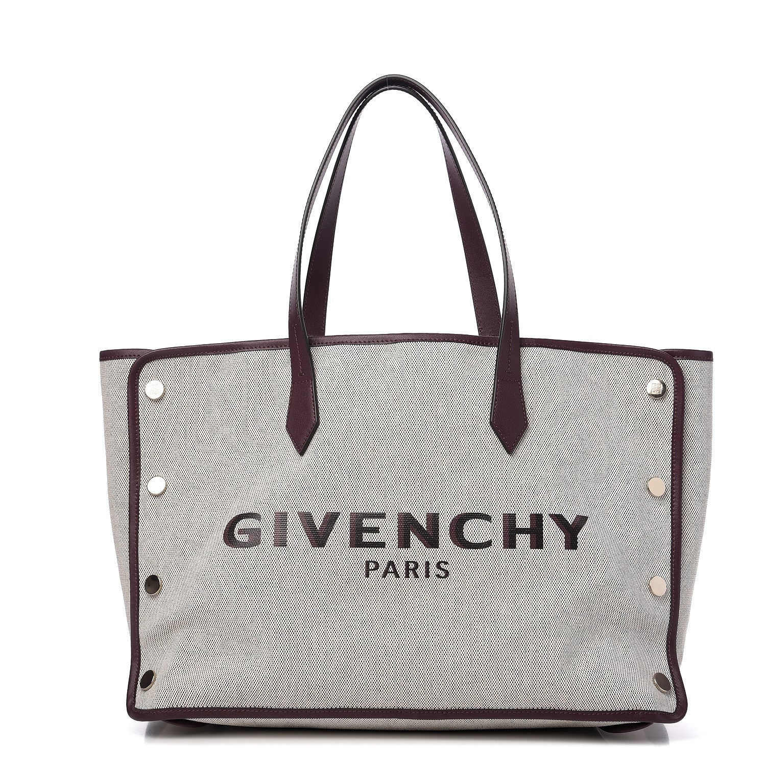 Givenchy Canvas Medium Bond Shopper Tote Aubergine 1 of 9
