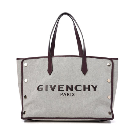 Givenchy Canvas Medium Bond Shopper Tote Aubergine 1 of 9