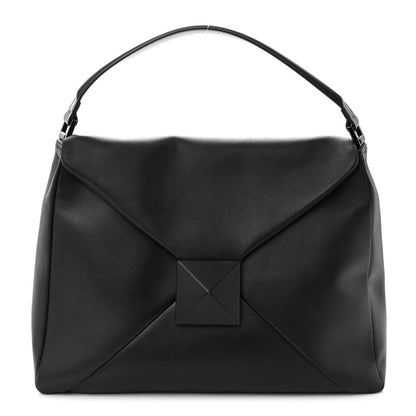 Valentino Garavani Nappa Monochrome One Stud Hobo Black 1 of 10
