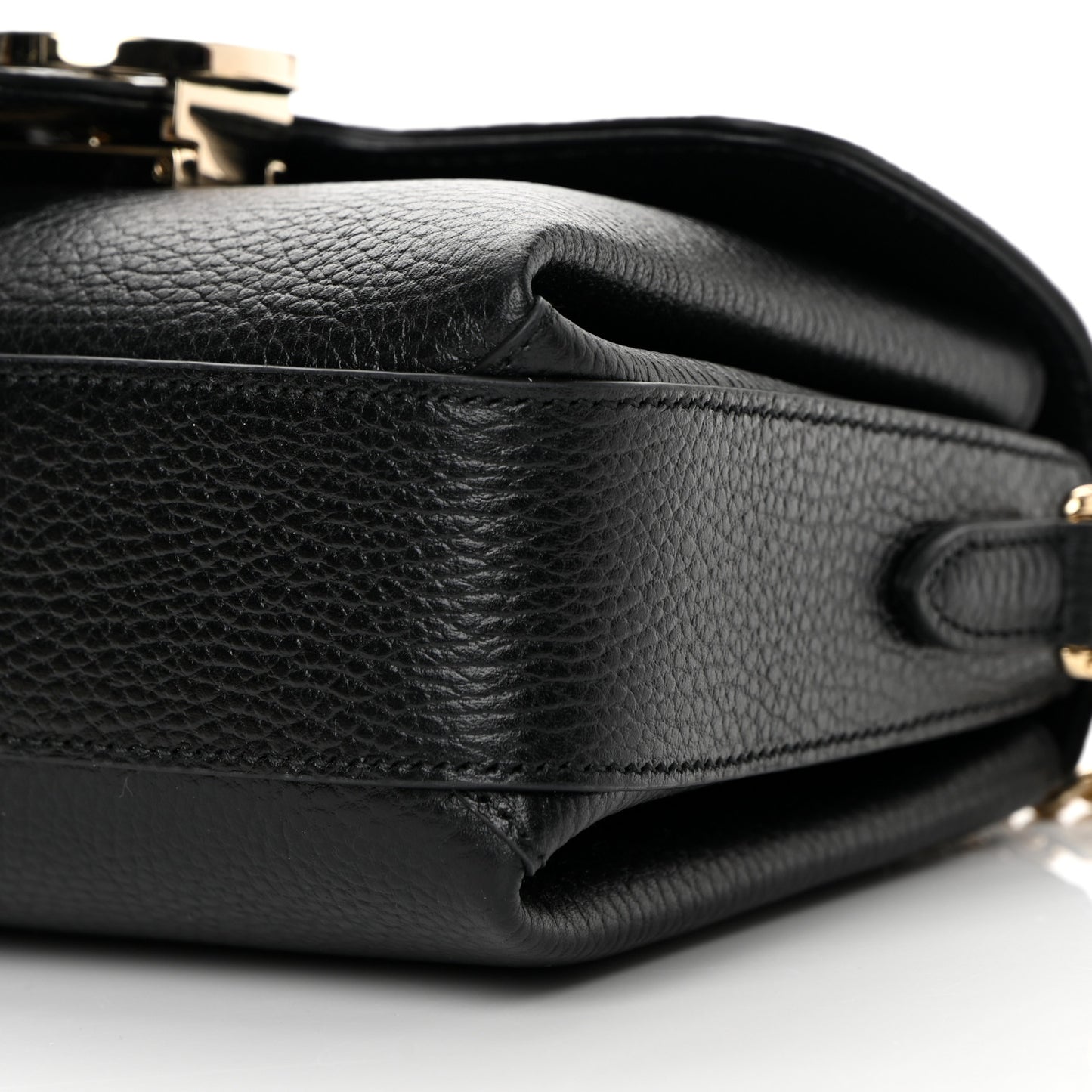 Dollar Calfskin Interlocking G Crossbody Bag Black