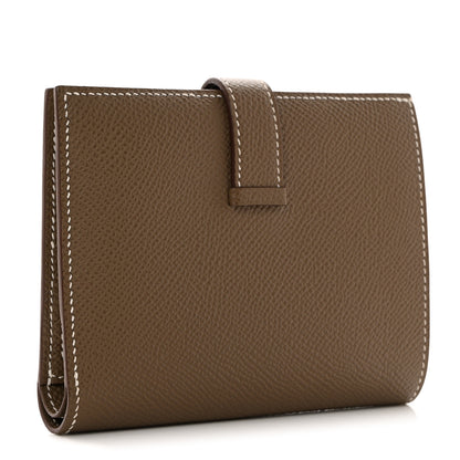 Hermes Epsom Bearn Compact Wallet Etoupe 3 of 8