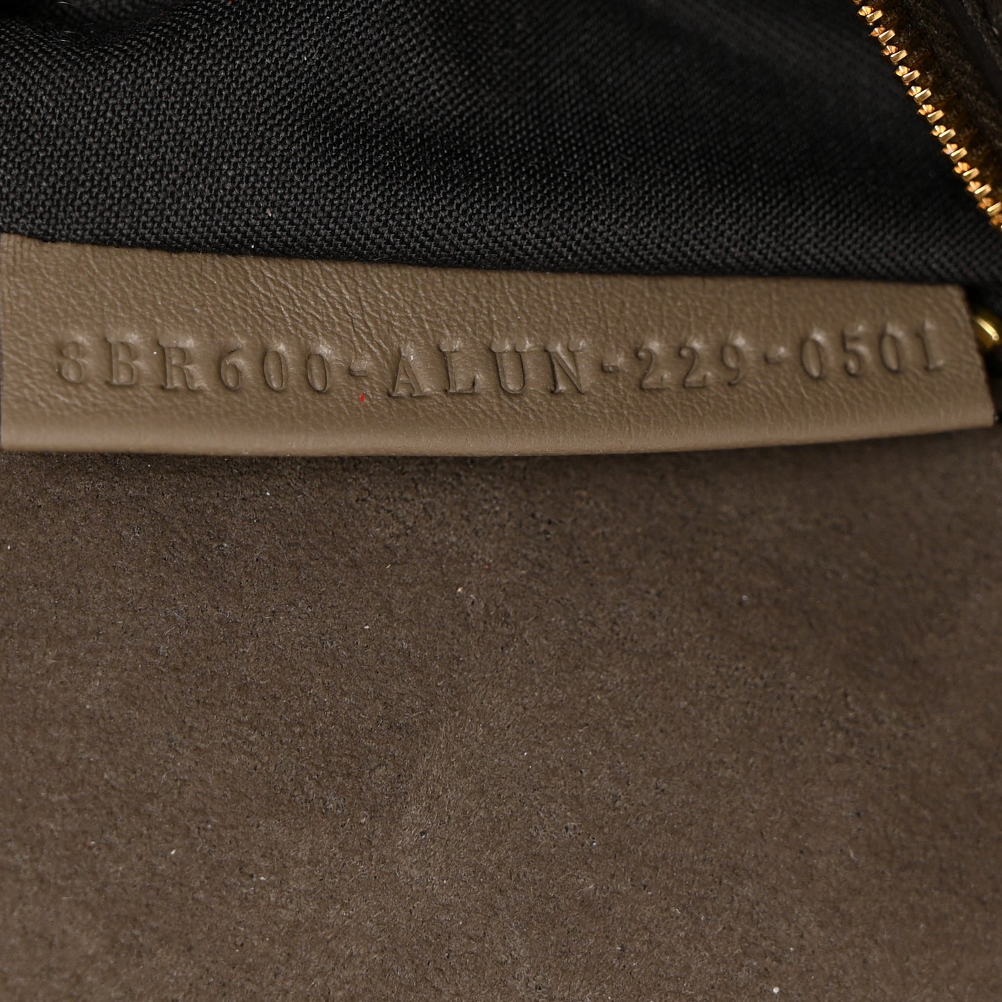 Chenille Vitello Seta FF Embroidered Baguette Tortora