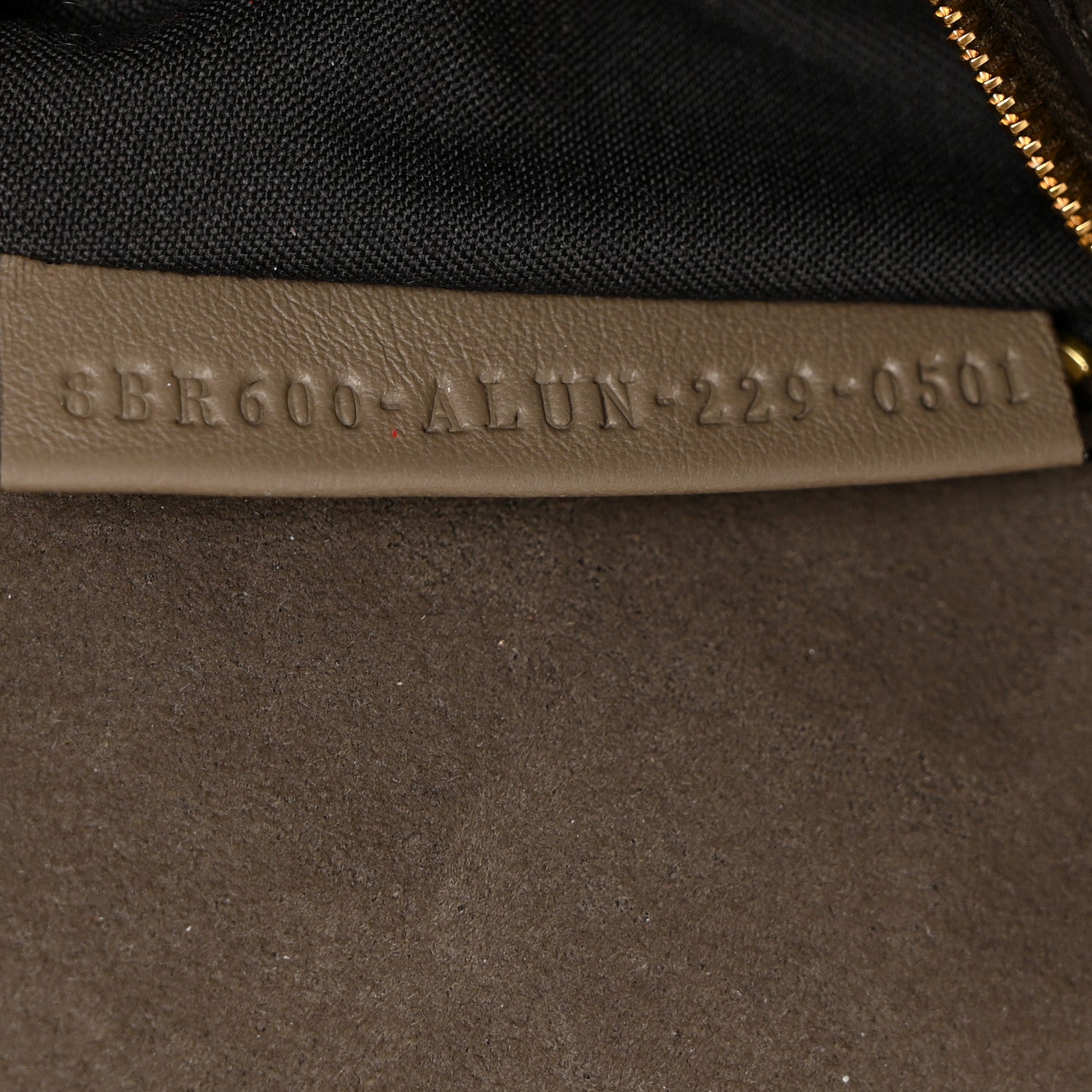 Fendi Chenille Vitello Seta FF Embroidered Baguette Tortora 7 of 12