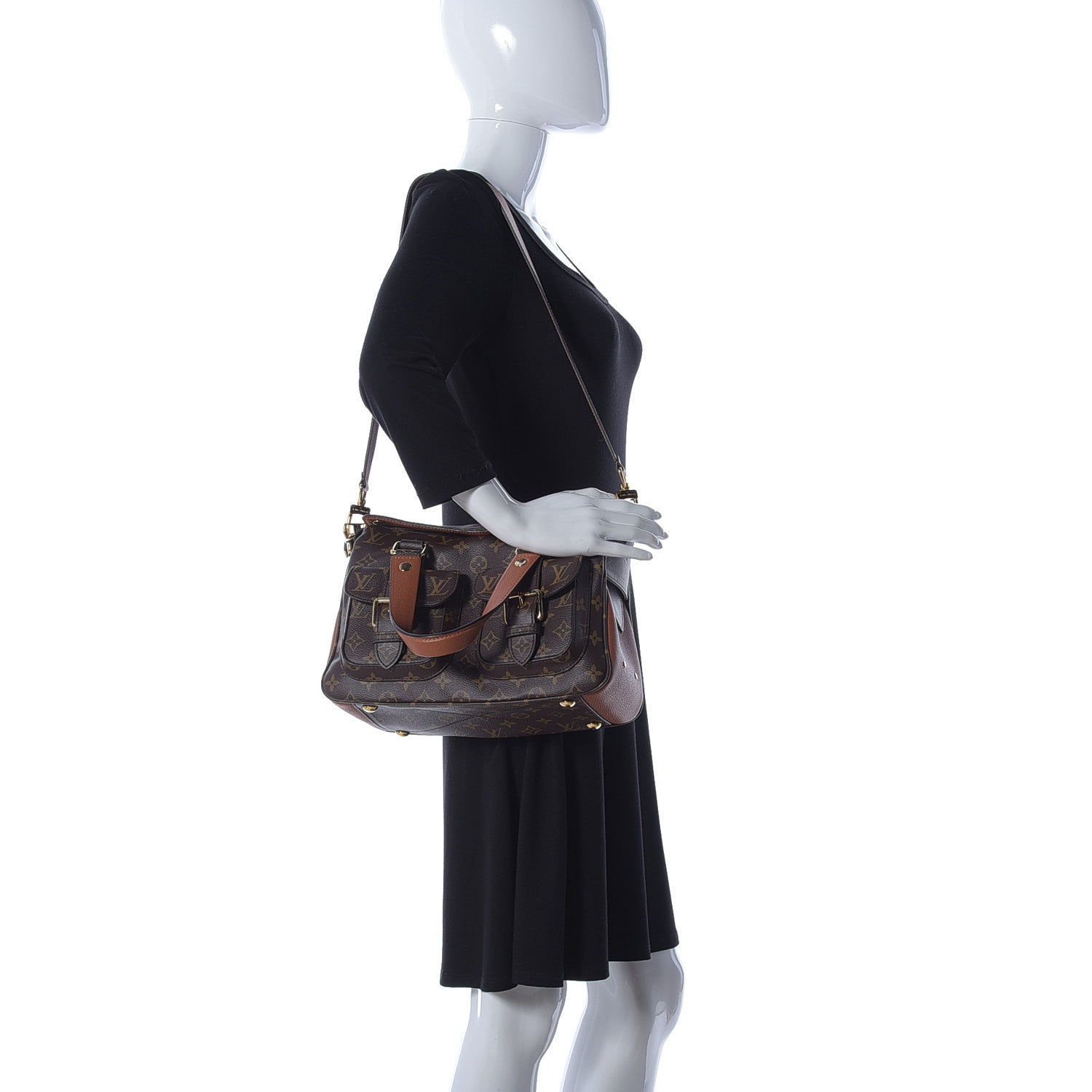 Louis Vuitton Monogram Manhattan NM Caramel 2 of 16