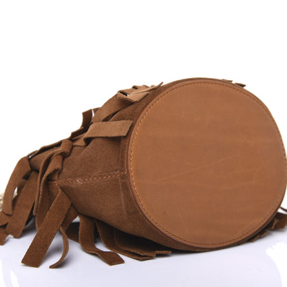 Burberry Suede Fringe Mini Bucket Bag 6 of 15