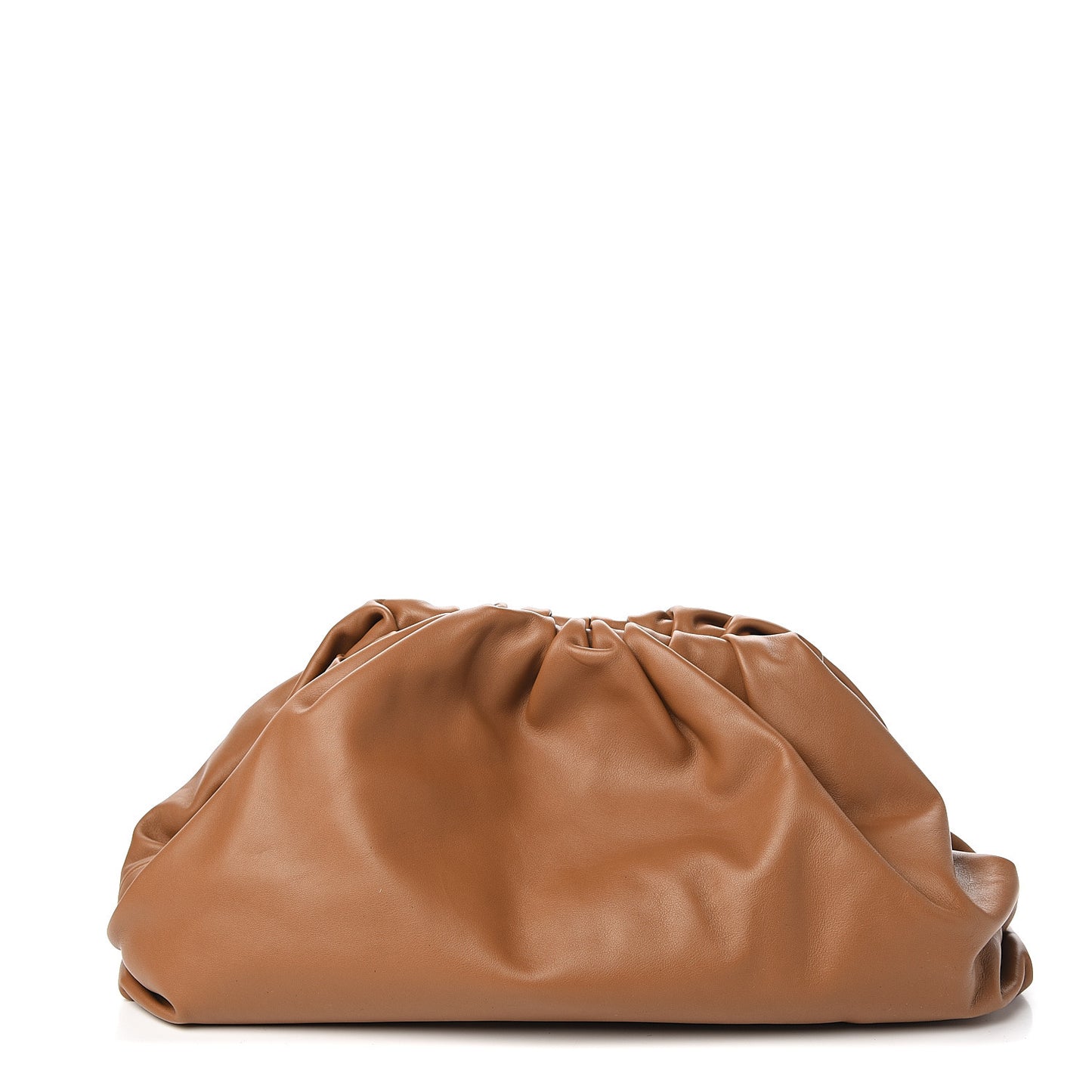 Smooth Butter Calf The Pouch Oversized Clutch Cammello