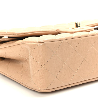 Chanel Caviar Quilted Small Double Flap Beige 9 of 10