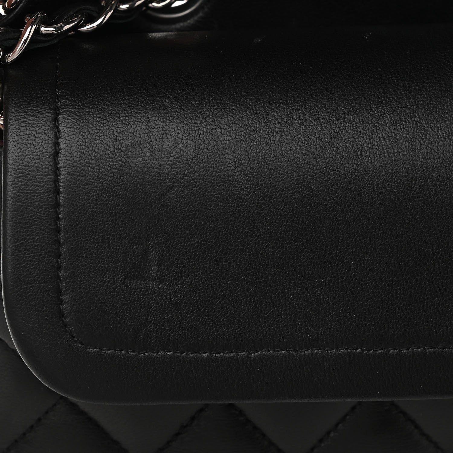 Chanel Lambskin Quilted Medium Double Flap Black 11 of 15